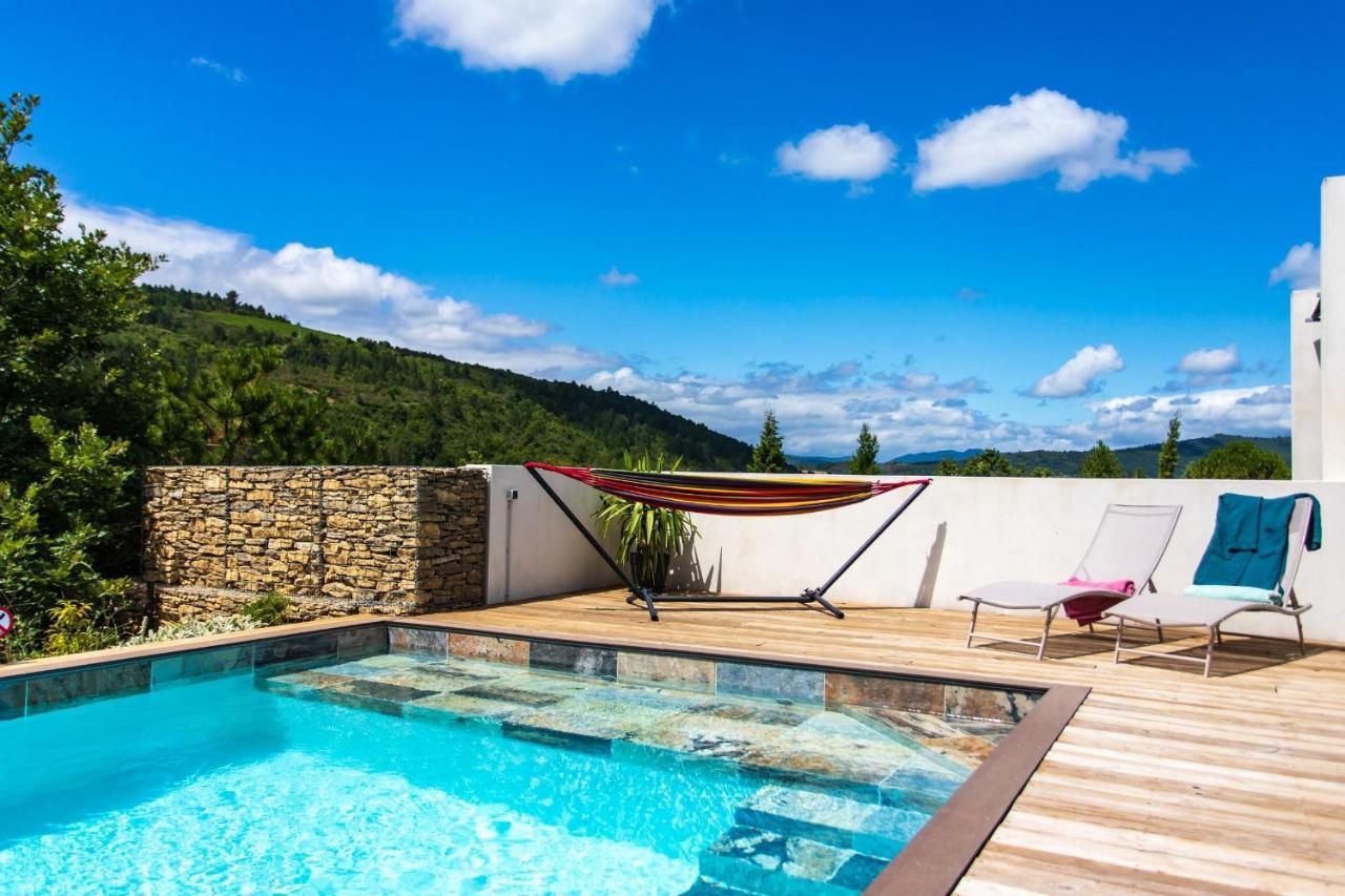 Villa Blanche, Contemporary, Cathars, Couiza, Carcassonne Exterior foto